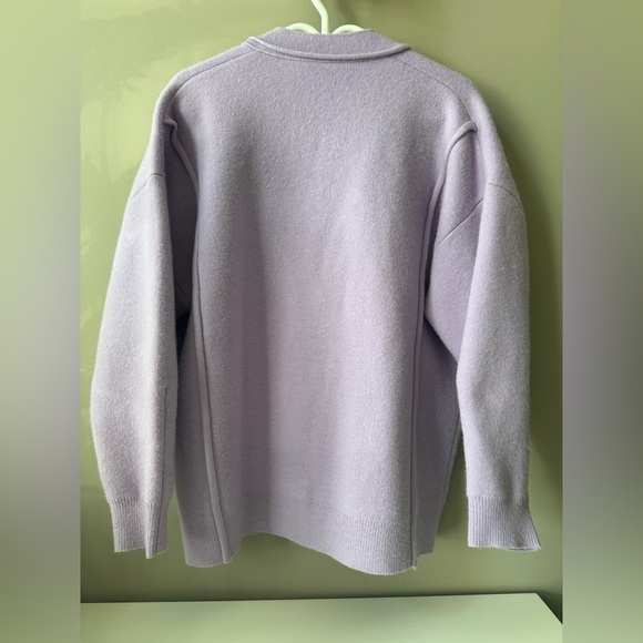 Maje Light Purple Cardigan with Button Detail - Picture 4 of 4